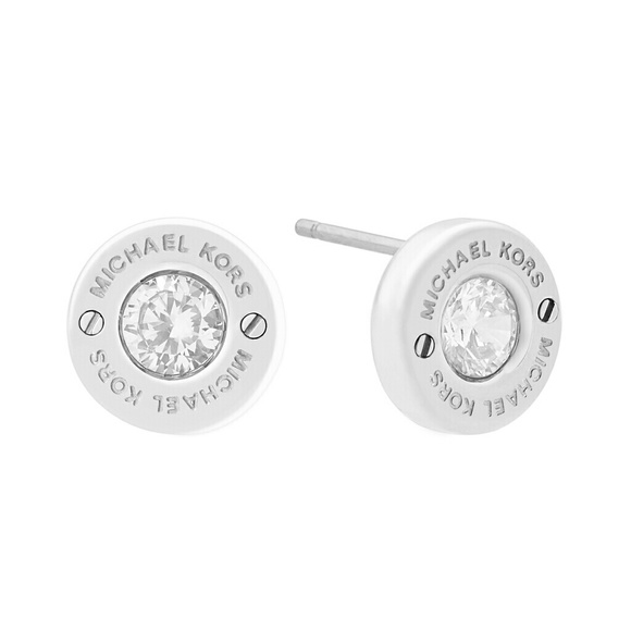 michael kors stud earrings silver